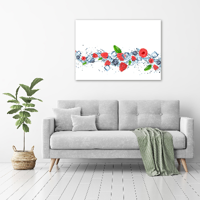 Tableau verre imprimé Fruits des bois avec glace