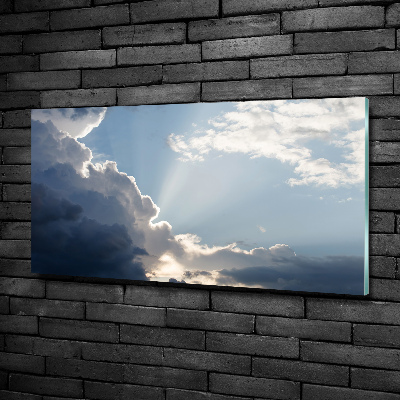 Tableau imprimé sur verre Des nuages dans le ciel