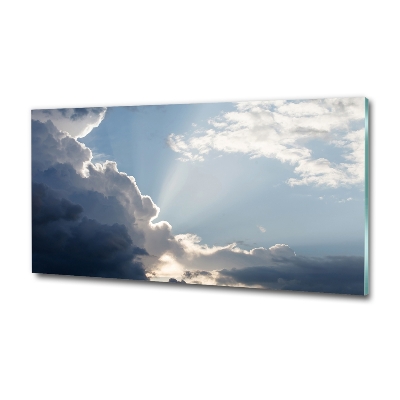 Tableau imprimé sur verre Des nuages dans le ciel