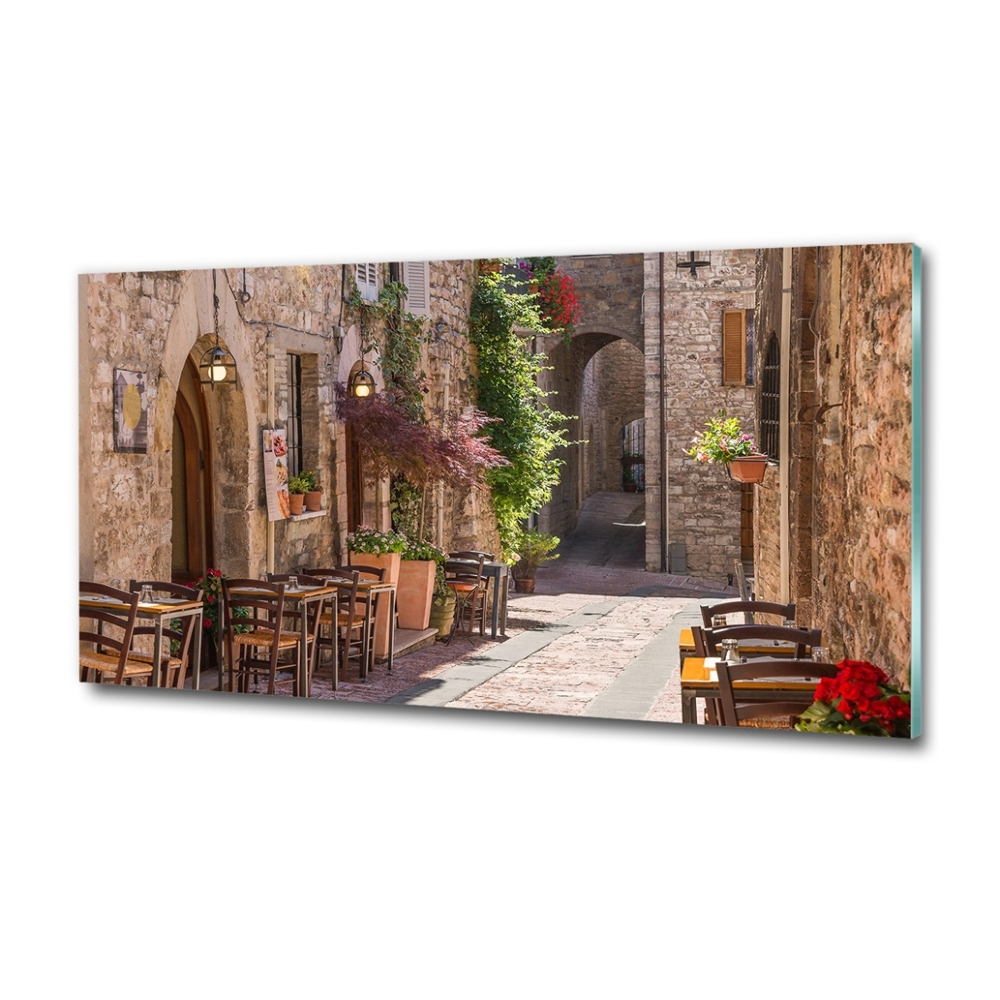 Tableau sur verre Rue italienne