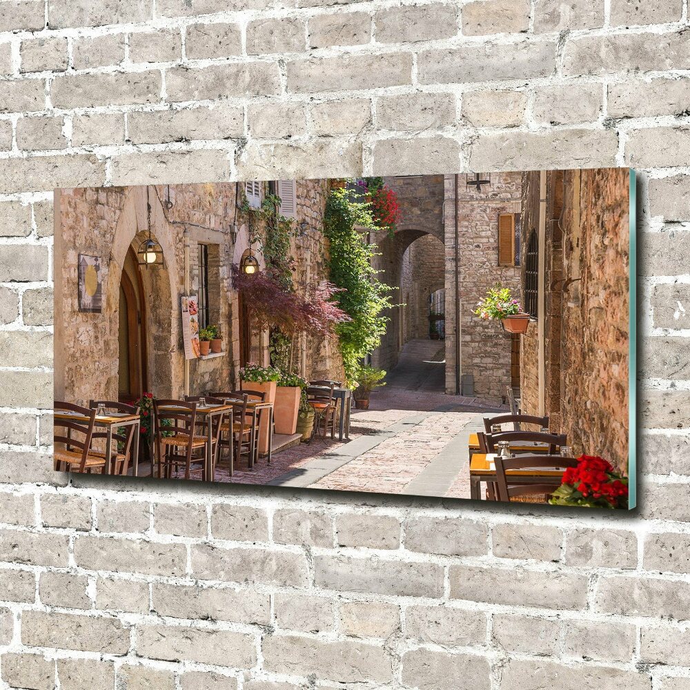 Tableau sur verre Rue italienne