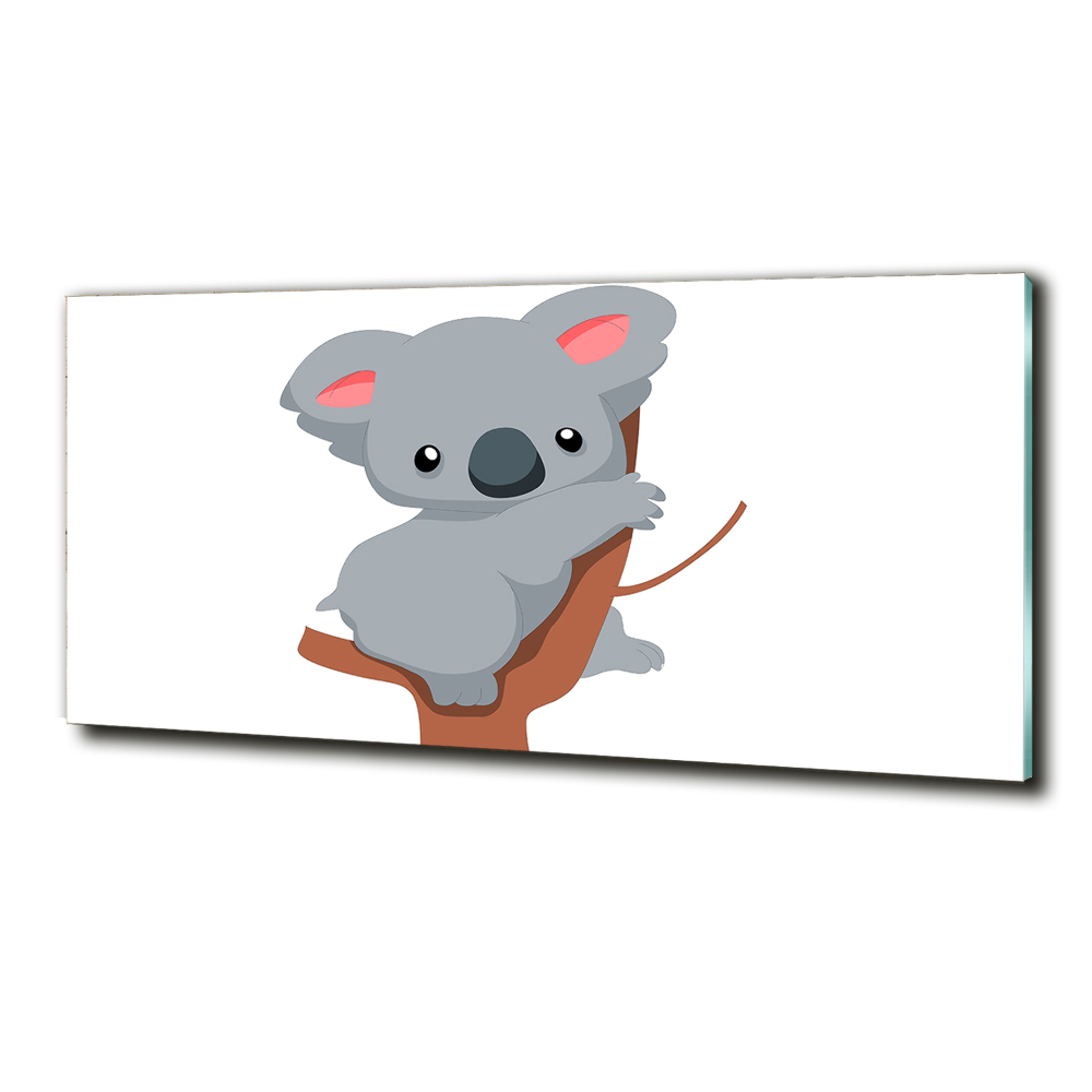 Tableau verre imprimé Koala dans un arbre