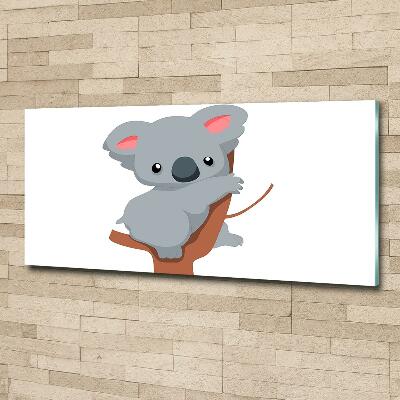 Tableau verre imprimé Koala dans un arbre