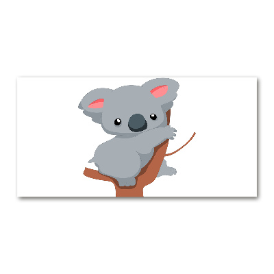 Tableau verre imprimé Koala dans un arbre