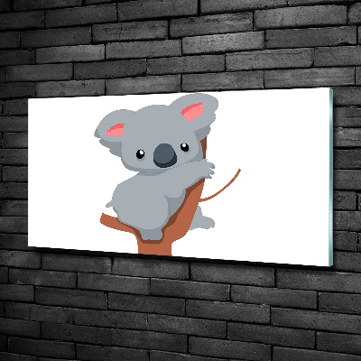 Tableau verre imprimé Koala dans un arbre