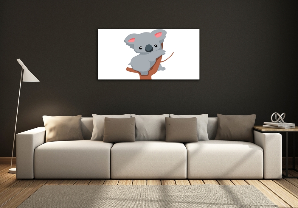 Tableau verre imprimé Koala dans un arbre