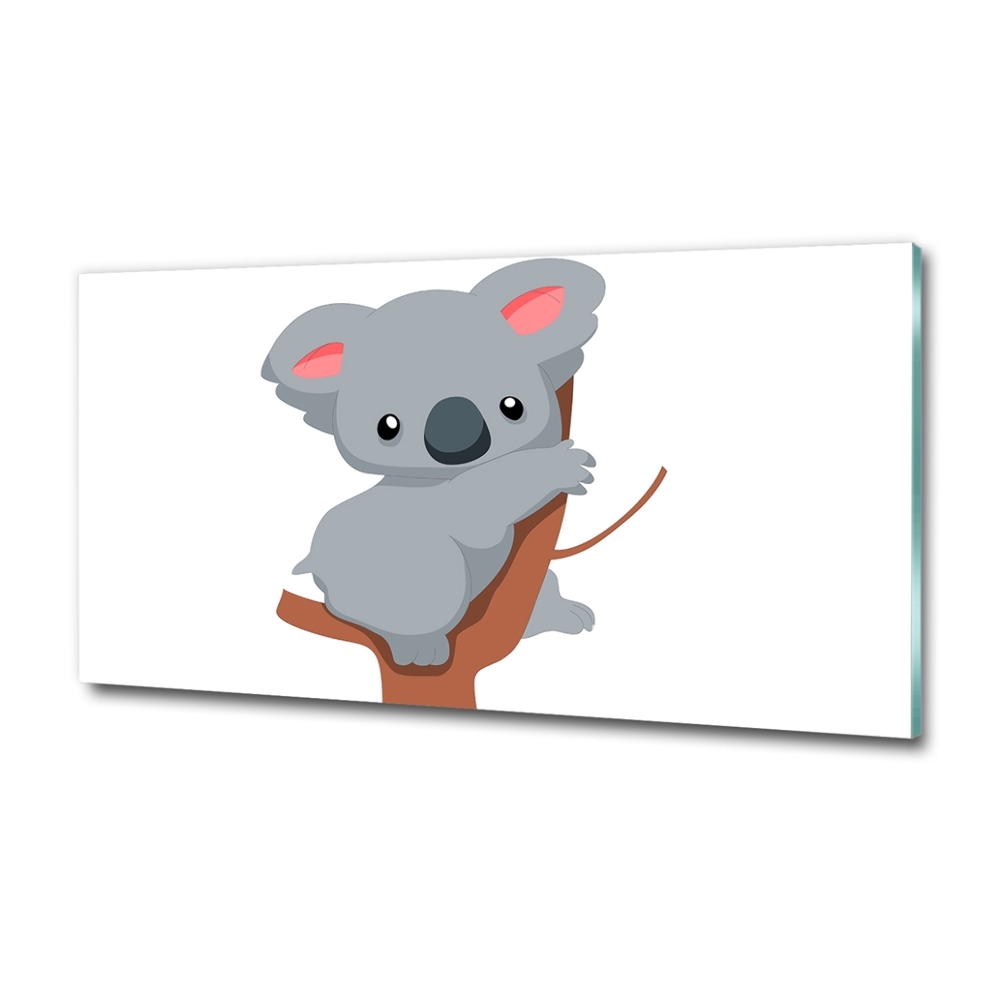 Tableau verre imprimé Koala dans un arbre