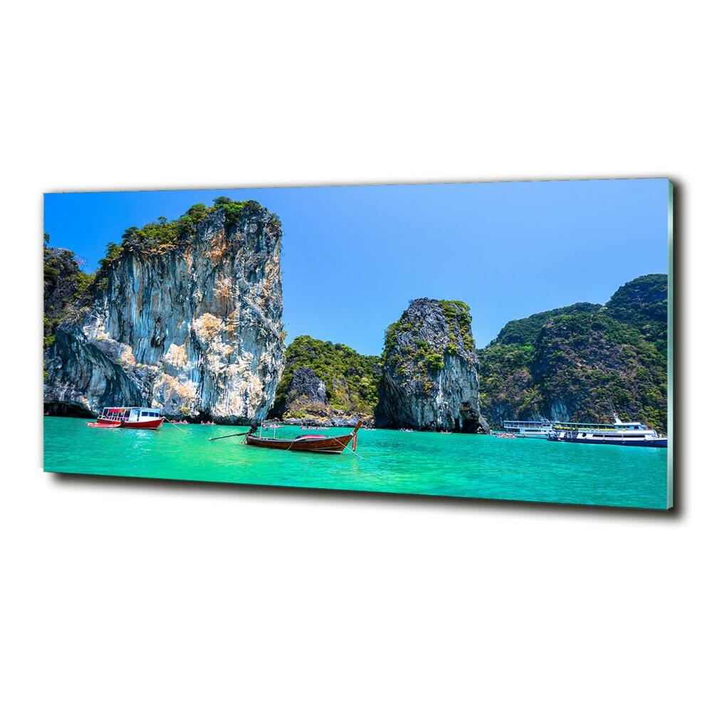 Tableau photo sur verre Bateaux Thaïlande