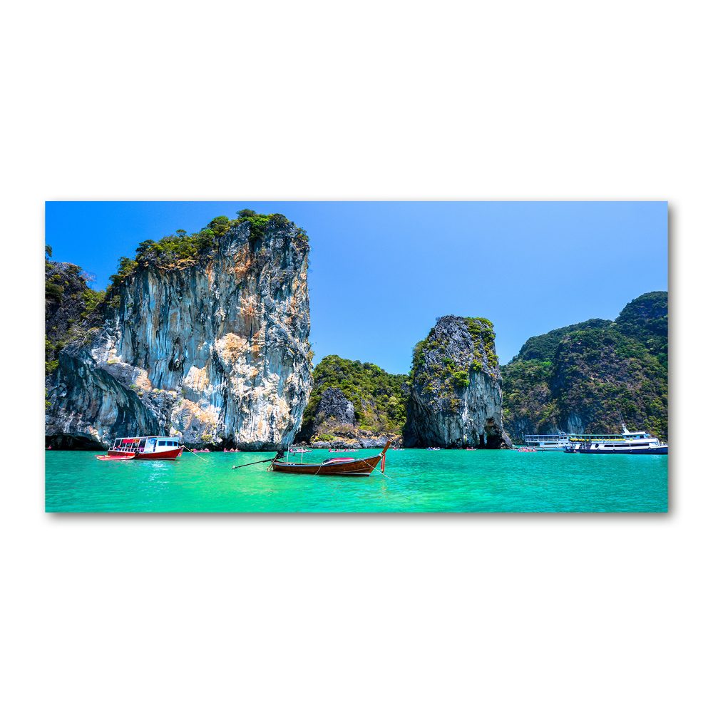 Tableau photo sur verre Bateaux Thaïlande