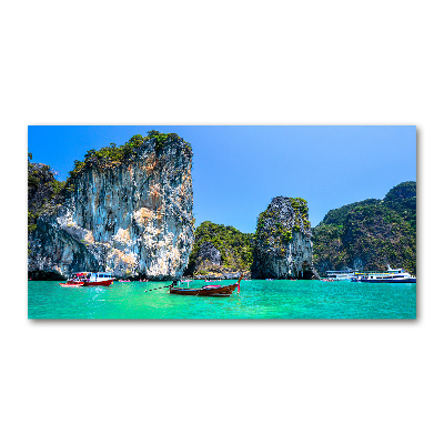 Tableau photo sur verre Bateaux Thaïlande