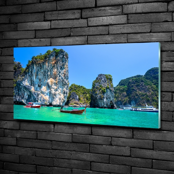 Tableau photo sur verre Bateaux Thaïlande