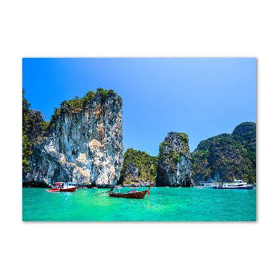 Tableau photo sur verre Bateaux Thaïlande