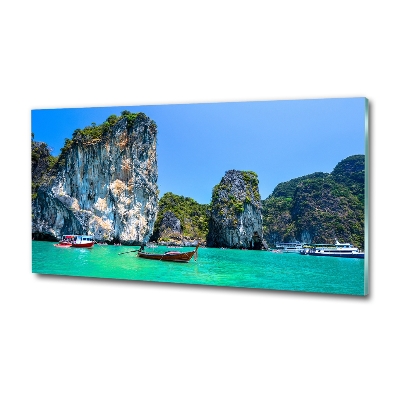 Tableau photo sur verre Bateaux Thaïlande