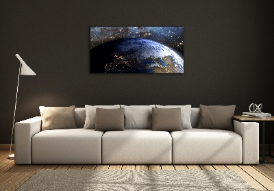 Tableau photo sur verre Planète Terre