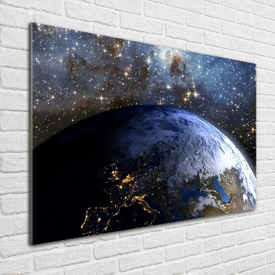 Tableau photo sur verre Planète Terre