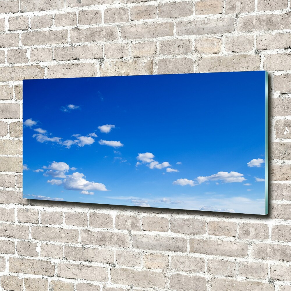 Tableau verre imprimé Les nuages dans le ciel