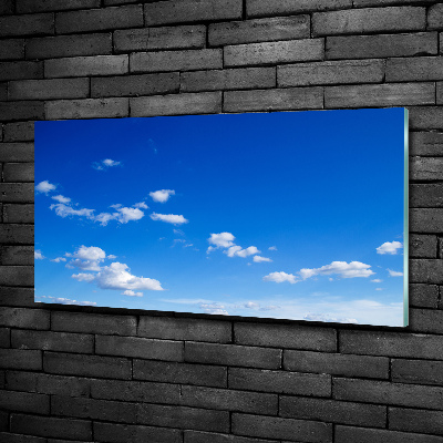 Tableau verre imprimé Les nuages dans le ciel