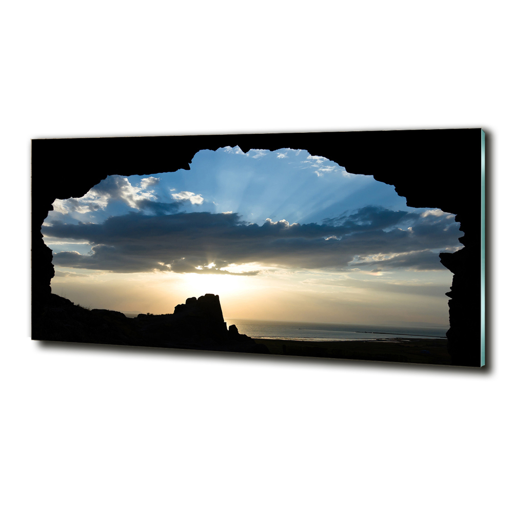 Tableau photo sur verre Le coucher de soleil