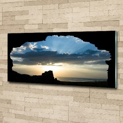 Tableau photo sur verre Le coucher de soleil