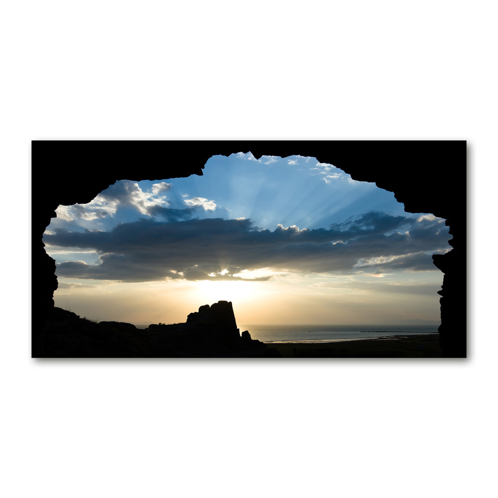 Tableau photo sur verre Le coucher de soleil