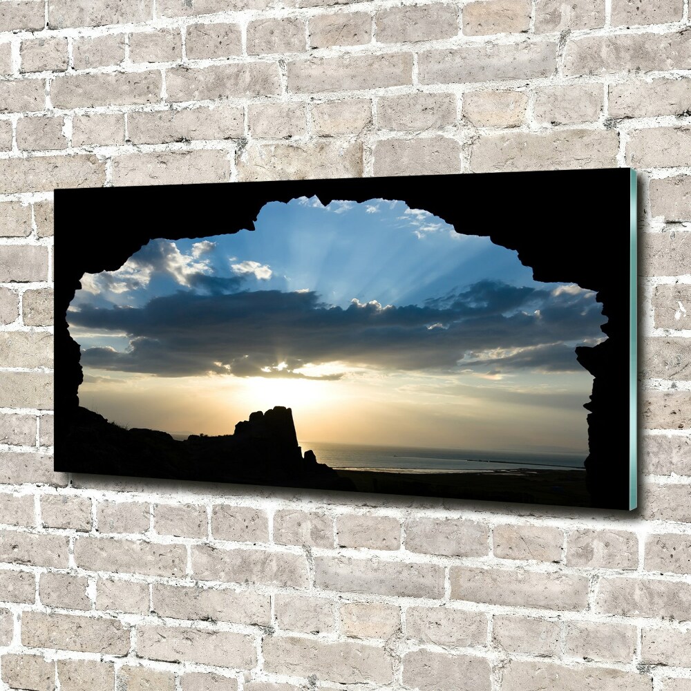 Tableau photo sur verre Le coucher de soleil