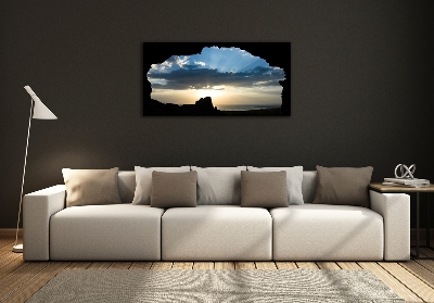 Tableau photo sur verre Le coucher de soleil