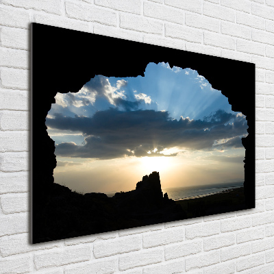 Tableau photo sur verre Le coucher de soleil