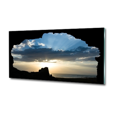 Tableau photo sur verre Le coucher de soleil