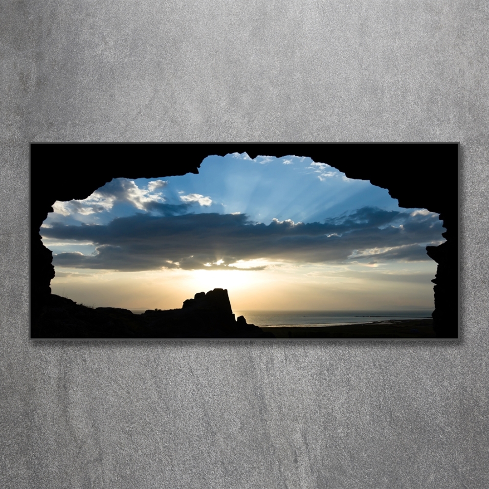 Tableau photo sur verre Le coucher de soleil