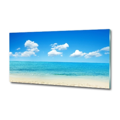 Tableau imprimé sur verre Plage du paradis