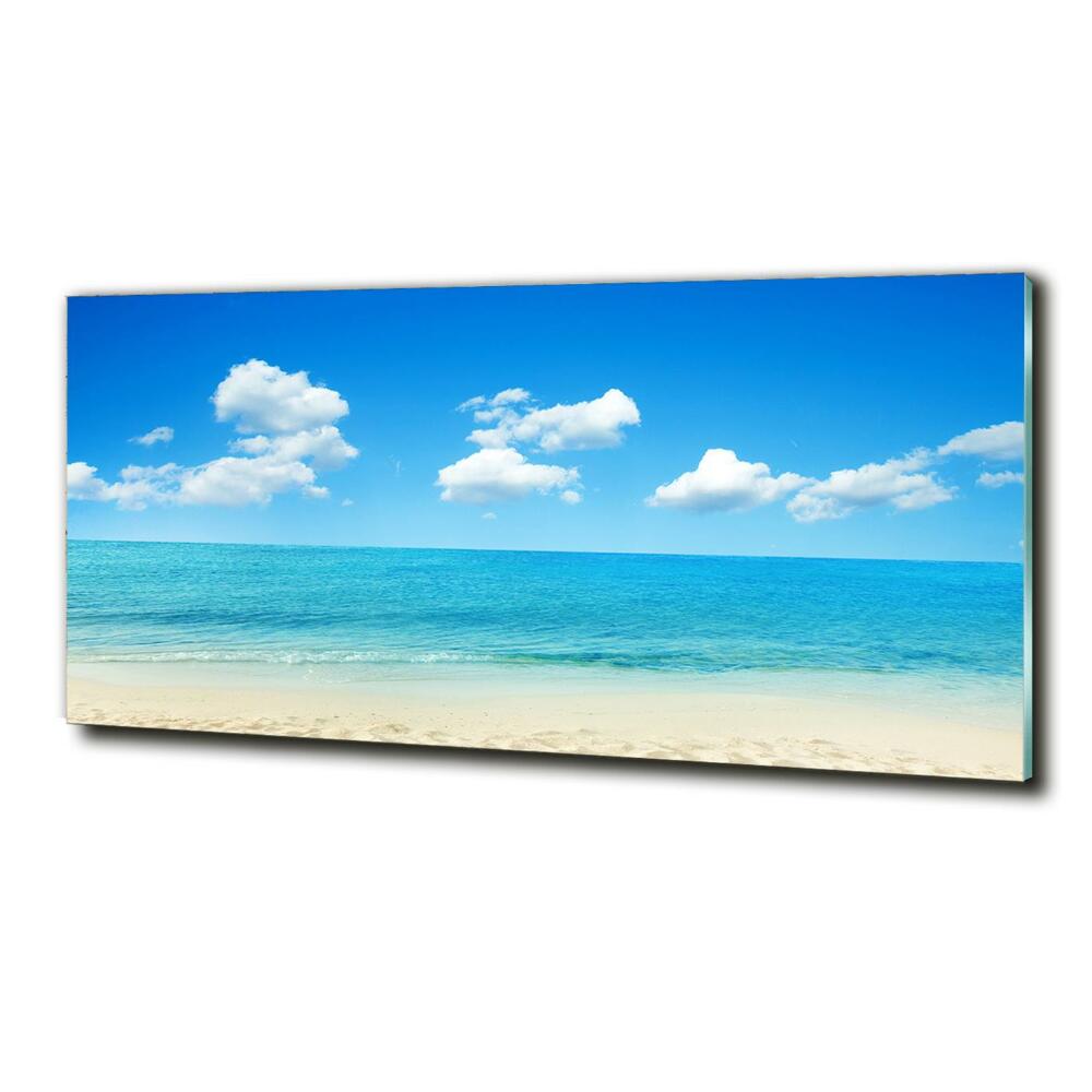 Tableau imprimé sur verre Plage du paradis