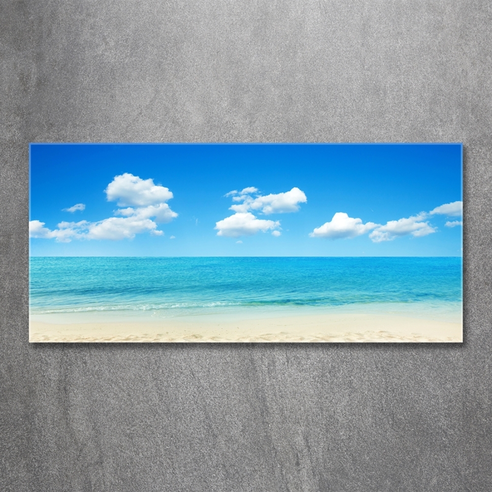 Tableau imprimé sur verre Plage du paradis