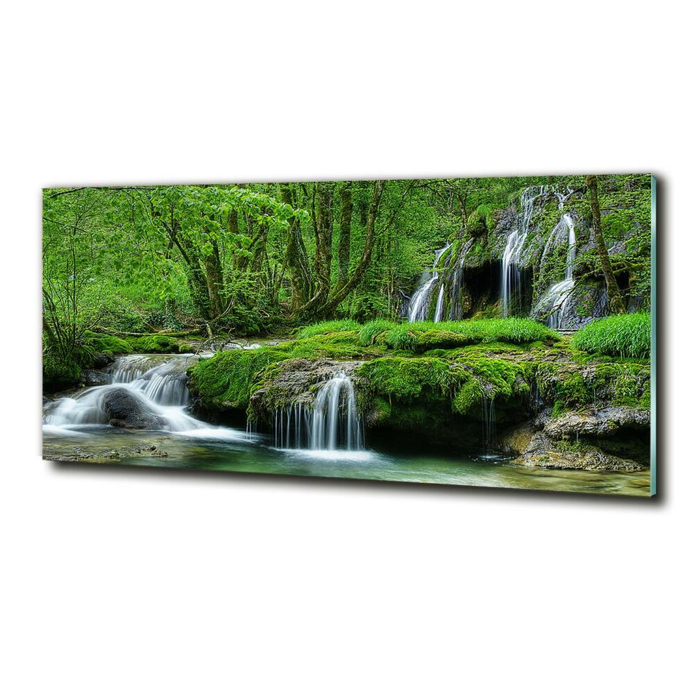 Tableau photo sur verre Cascades