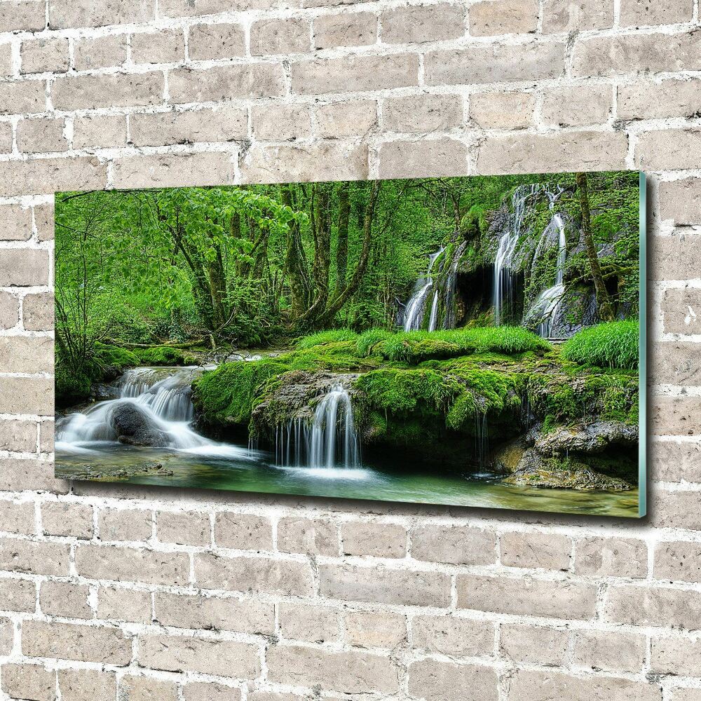 Tableau photo sur verre Cascades