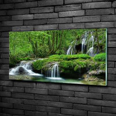 Tableau photo sur verre Cascades