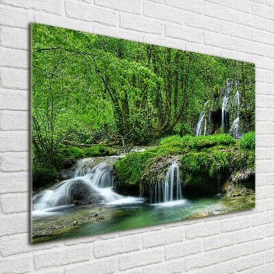 Tableau photo sur verre Cascades