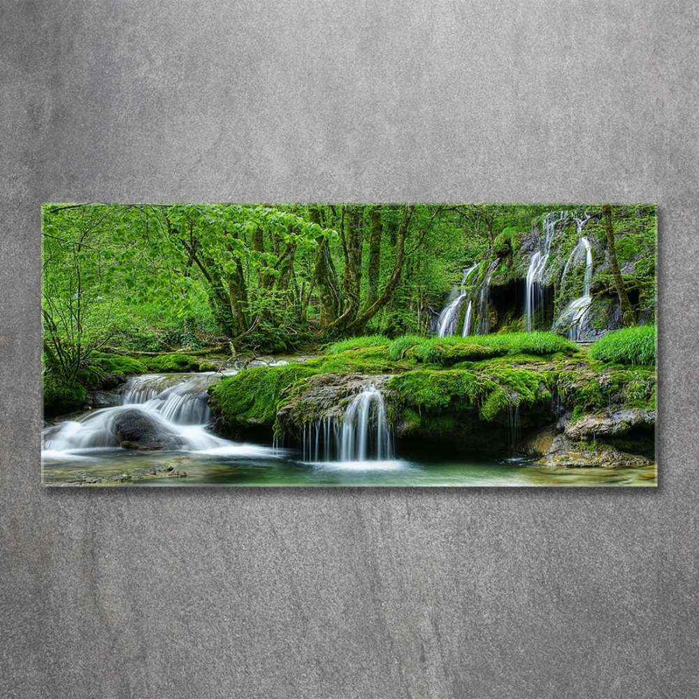 Tableau photo sur verre Cascades