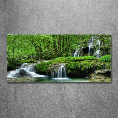 Tableau photo sur verre Cascades