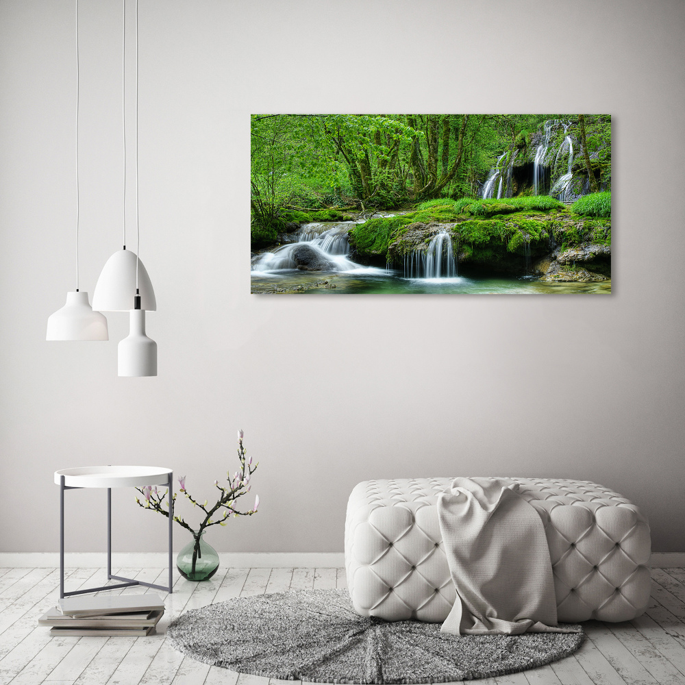 Tableau photo sur verre Cascades