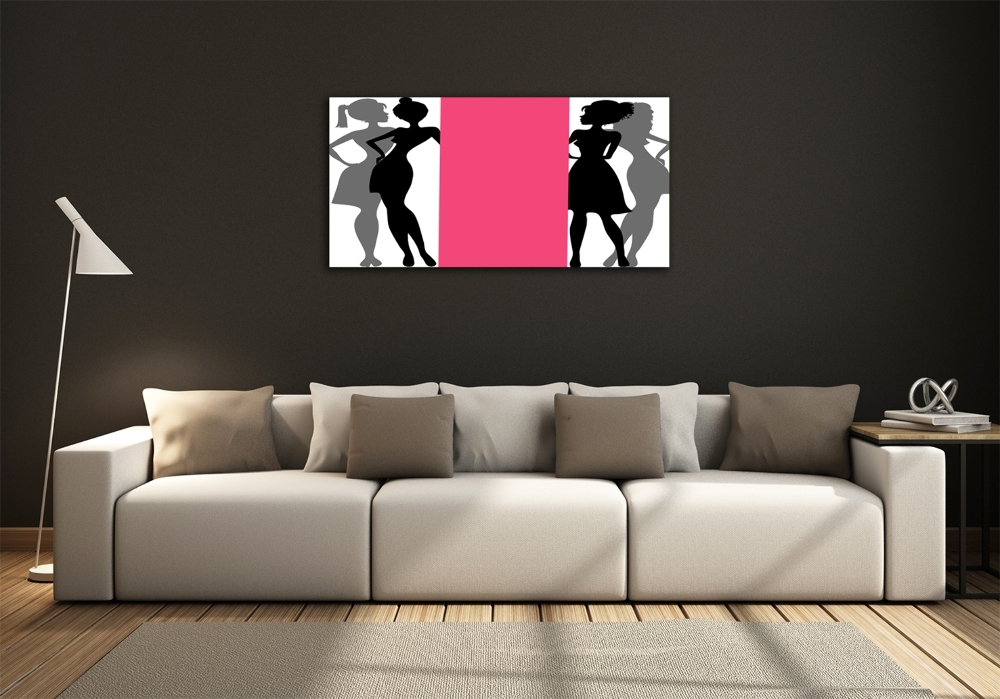 Tableau en verre Silhouettes féminines