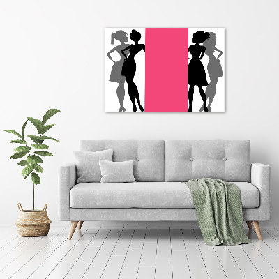 Tableau en verre Silhouettes féminines