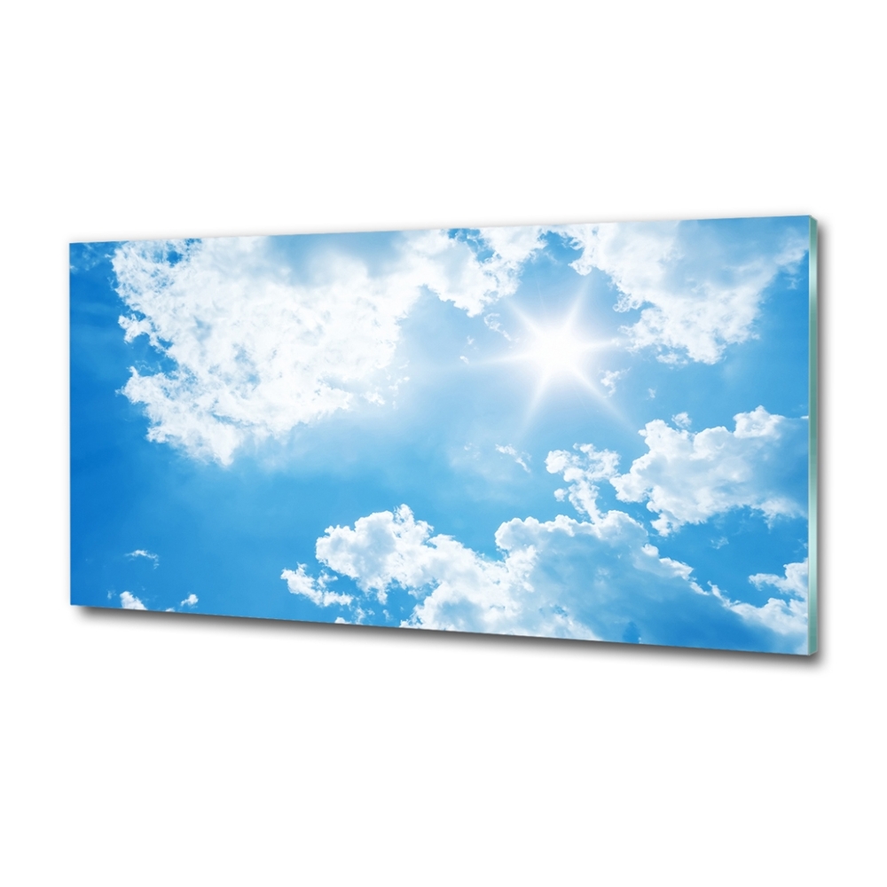 Tableau photo sur verre Les nuages dans le ciel