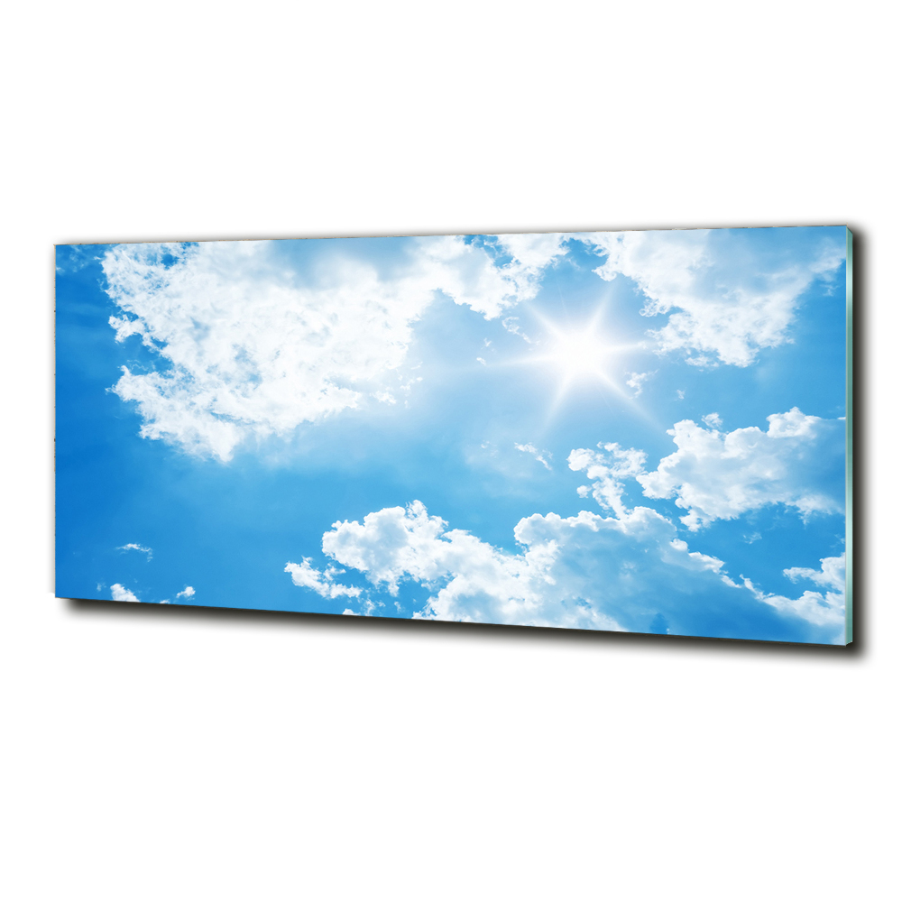 Tableau photo sur verre Les nuages dans le ciel