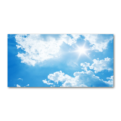 Tableau photo sur verre Les nuages dans le ciel