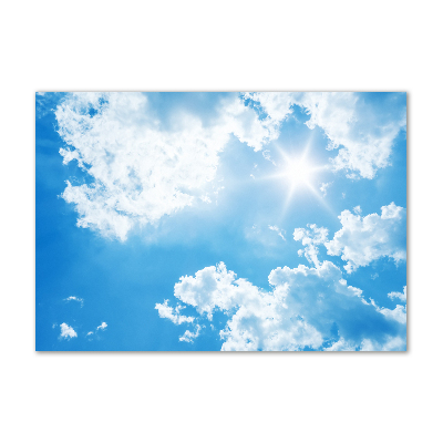 Tableau photo sur verre Les nuages dans le ciel