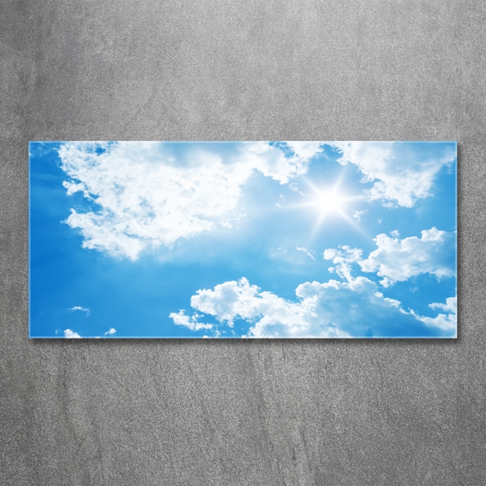 Tableau photo sur verre Les nuages dans le ciel