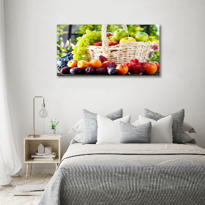 Tableau imprimé sur verre Corbeille de fruits