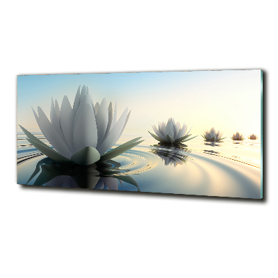 Tableau imprimé sur verre Fleur de lotus