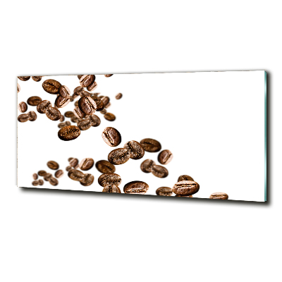 Tableau photo sur verre Grains de café