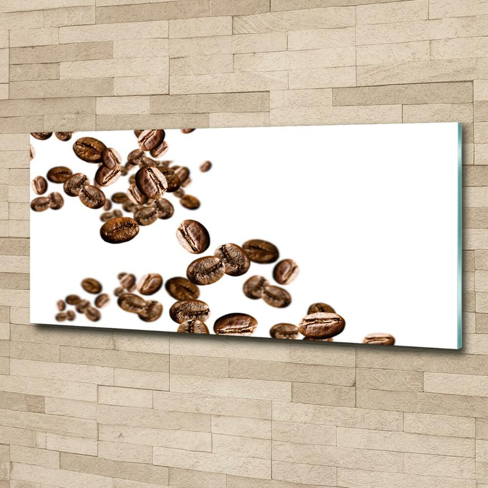 Tableau photo sur verre Grains de café